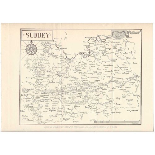 Surrey the county antique - county,