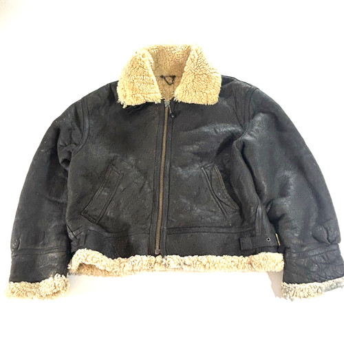 Vintage sheepskin leather - sheepskin,