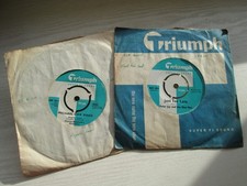 Joe Meek Triumph 45s Peter Jay & Blue Men Just Too Late RGM 1000 wit cover + Cox