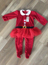NEW GIRLS SANTA BABY TUTU DAY SUIT OUTFIT AGE 1.5-2 YEARS 18-24 MONTHS NEXT