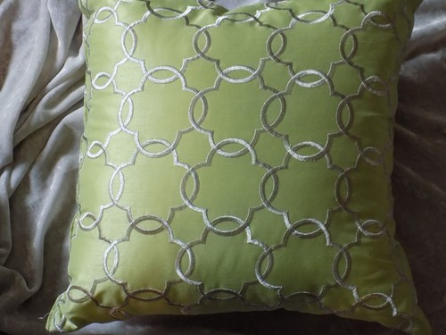 Decorative throw pillow - pillow, gray