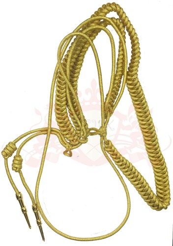 Aiguillette gold mylar army - aiguillette,
