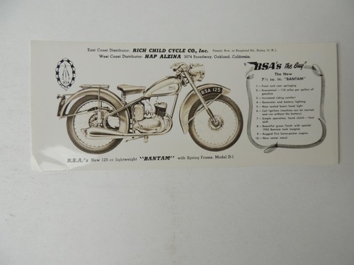 Vintage bsa 125 bantam - vintage, photo