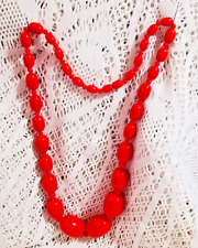 VINTAGE CHUNKY SOLID RED