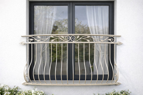 Powder coated metal juliet - powder,