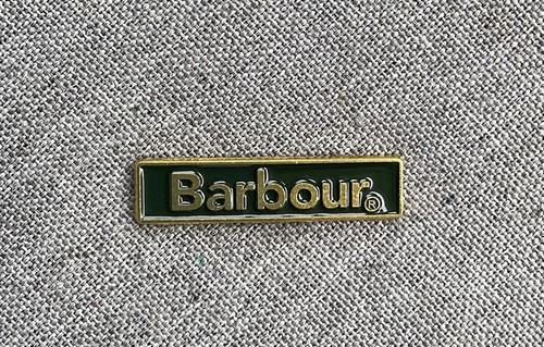 Barbour logo fashion pin badge - logo,