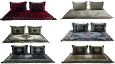 Set of 1 floor sofa cover + 2 pillows  Afghan tohsak (full set with foam&pillow)