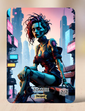 2 x Zombie Tokens Custom Magic Anime Cyberpunk Decayed #4 MTG Free UK Post🚚