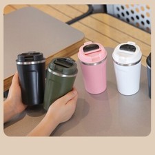 Smart Thermo Travel Coffee Mug Cup Thermal Stainless Steel Vacuum flask with lid
