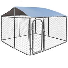 Outdoor Dog Playpen Heavy Duty Dog Kennel Metal Dog Fence With Weterproof Cover