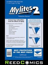 MYLITES 2 CURRENT COMIC BOOK SIZE PACK OF 50 GERBER 7" x 10 1/2" 700M2 Comic Bag