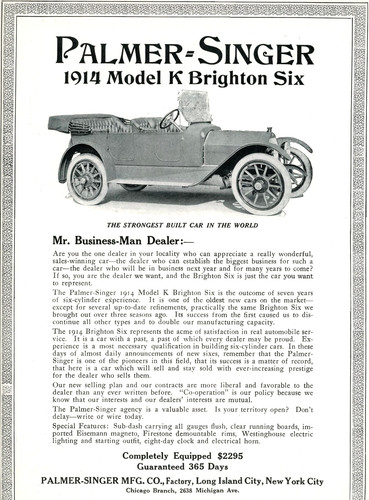 1914 original palmer singer - 1914, palmer-singer