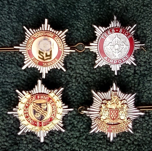 Fire service badges job lot - fire,