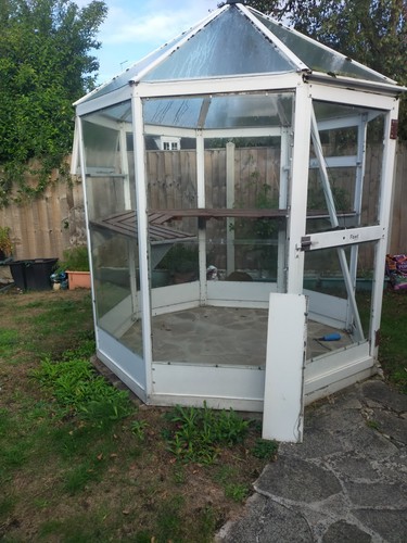 Octagonal greenhouse includes - greenhouse,