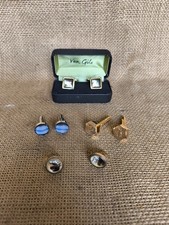 Vtg 1960s 70s cufflinks - 1960s-70s,