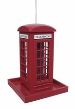 Wooden Hanging Red Phone Box