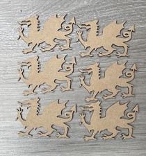 Wooden mdf welsh - dragon, craft