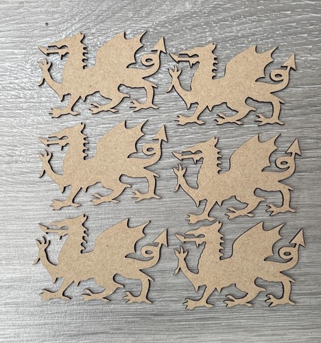 Wooden mdf welsh dragon craft - mdf,
