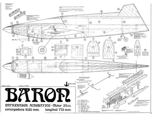 Baron modelhob control line - baron,