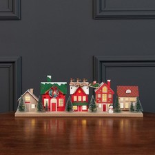 Wooden LED Christmas Village &