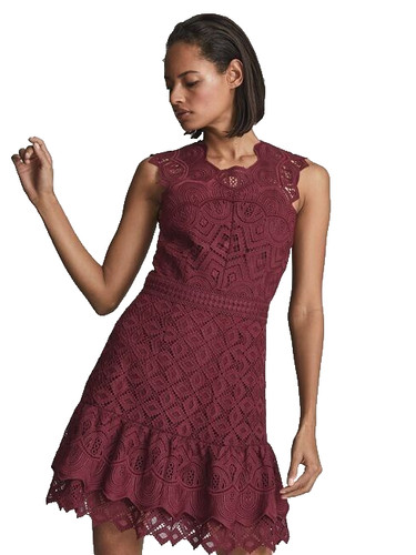 Reiss delilah lace - mini, dress