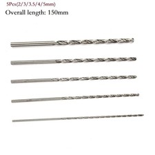 5Pcs Extra Long HSS Drill Bit