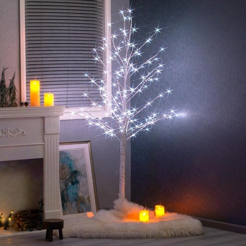 Artificial lighted birch - artificial,