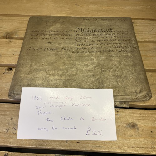 Old staffordshire document - old,