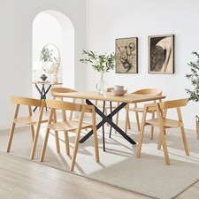 Leonardo oak veneer dining - oak,