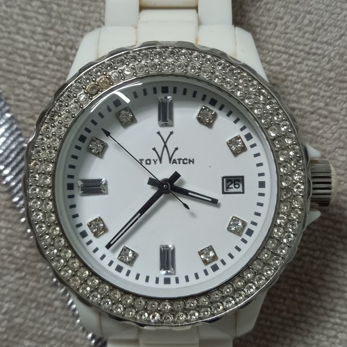 Toy watch white bezel - watch,