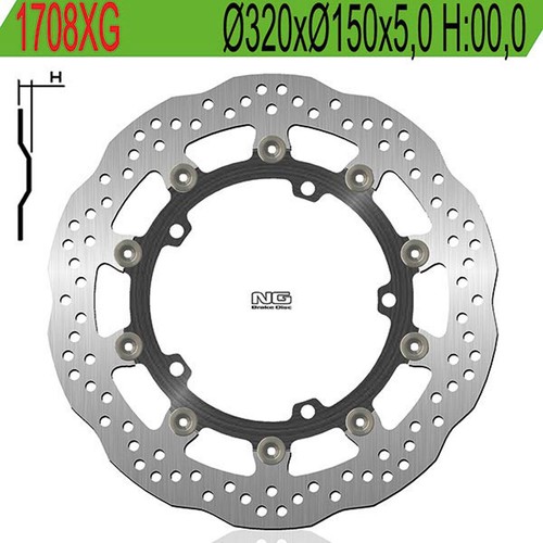 Floating brake disc 1708xg - brake,