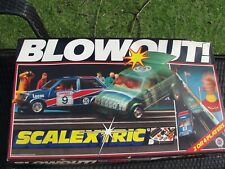1980'S SCALEXTRIC BLOWOUT  2 CAR & TRACK SET  C670 1:32 SLOT  USED BOXED