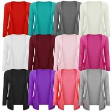  Girls Kids Children Boyfriend Cardigan Stylish Plain Open Cardigan Top(7-13)