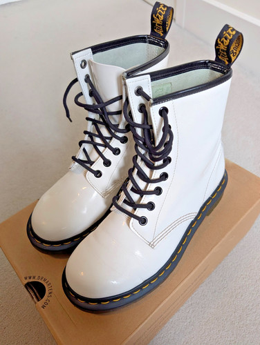 Martens 1460 white patent - martens,