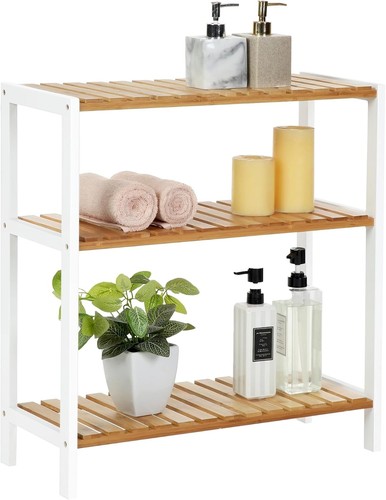 Bamboo storage shelf - bamboo, 3-tier