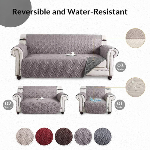 Reversible sofa slipcover - reversible,