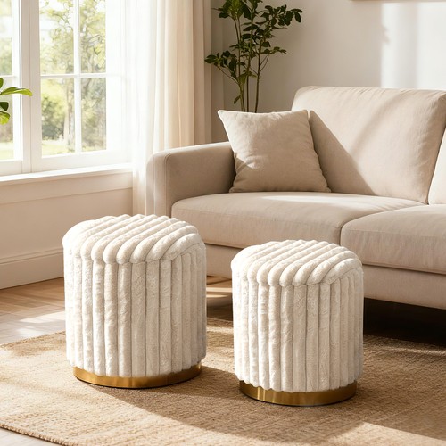 Storage ottoman set - set, with
