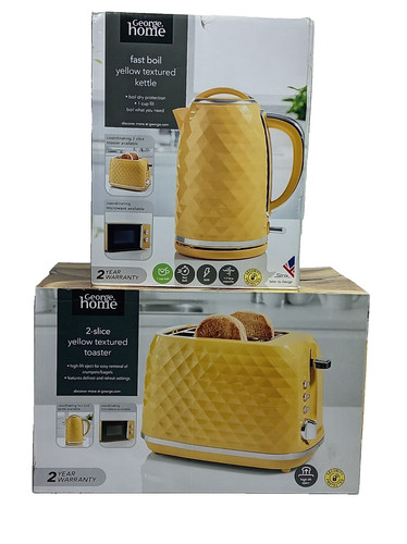 Yellow diamond slice toaster - diamond, 2-slice