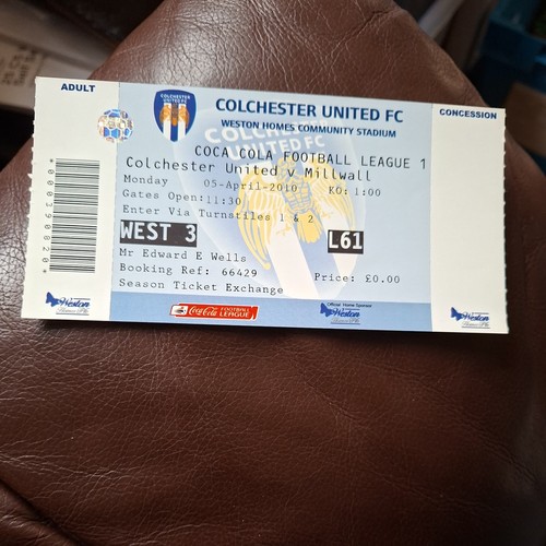 2010 colchester v - v, millwall