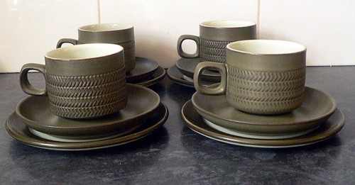 Four trios 1960s 70s - 1960s/70s, denby