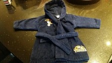 Disney Baby Boy Tigger Blue  Hooded Dressing Gown Robe 9-12 Months