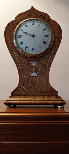 Antique balloon mantle clock - antique,