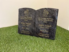 memorial stone  grave plaque book design own wording personalised headstone