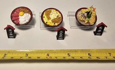 Re-ment Food Sample Petit Akasaka Dongara Rice Bowls From Minatures Japan