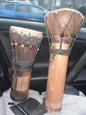 2 Djembe Bongo Drums  12" & 15"