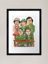 Mash TV Cartoon Framed Art