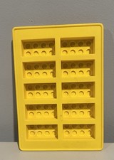 LEGO Ice Cube Tray Yellow Silicone Ice Cube Mold