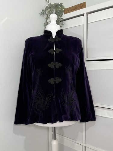 Vintage velvet jacket size - vintage,