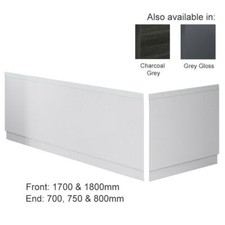 Modern Bathroom MDF Wooden Bath Adjustable Front/End Panel & Plinth Many Sizes