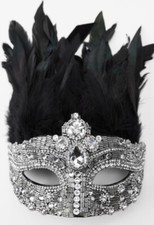 ZARA MASK RHINESTONE AND